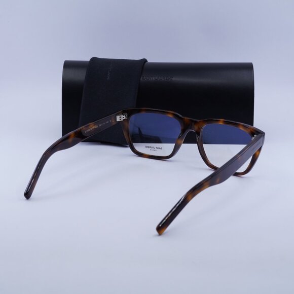 Saint Laurent SL598OPT 003 Eyeglasses Havana 56mm Rectangle Frame - Picture 12 of 12